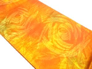 アンティーク　抽象花模様織り出し袋帯(材料)(サービス品)
